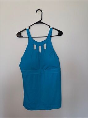 NWT Septangle Women’s High-Neck Blue Tankini Top